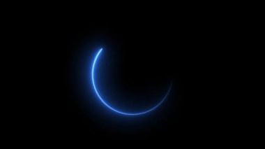 4K Flat Style Shapes Loading Pending circle icon Loading bar circle ring background