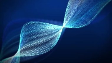 Abstract Futuristic network construction with triangles and lines Loop Animation.