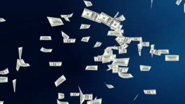 Bir sürü not uçuyor, para uçuyor, dolar uçuyor, 4K 'da geri dönüyor.