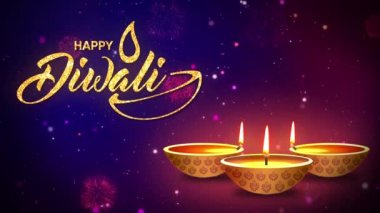 Mutlu Diwali, Deepavali veya Dipawali Festivali kutlamaları için yaratıcı tebrik kartı tasarımı