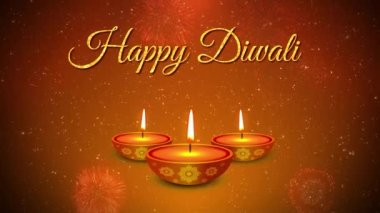 Yaratıcı diwali festivali tebrik kartı döngüsü arka planı. Deepavali Hindu Işık Festivali Tatil