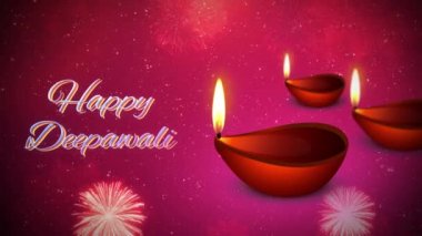 Mutlu Hint Festivali Diwali, Dipawali, Işık Döngüsü Animasyon Festivali.