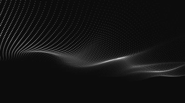 Çok renkli spiral. Noktaların ve çizgilerin eğri yolu.