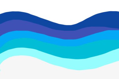 Bir dağ manzarasının vektör çizimi.