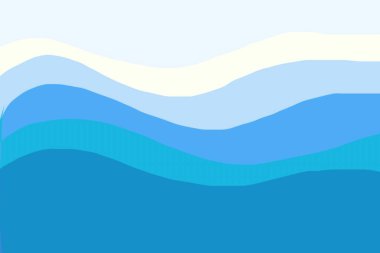 Bir dağ manzarasının vektör çizimi.