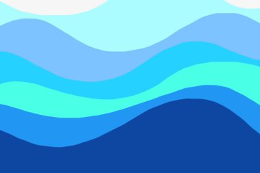 Bir dağ manzarasının vektör çizimi.