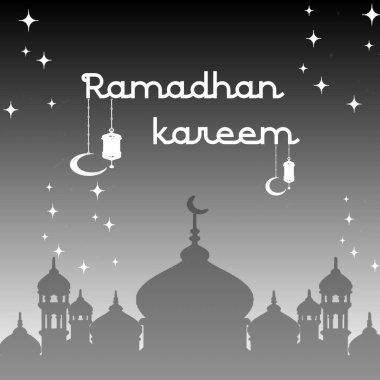 Ramadhan kareem arkaplan tasarım renkleri.