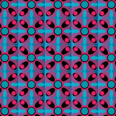 Renkli çiçekli kusursuz desen