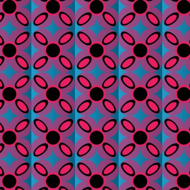 Renkli çiçekli kusursuz desen