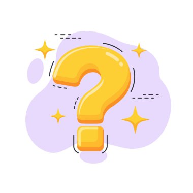 Web siteleri ve mobil uygulamalar için önemli soru işareti düz tasarım vektör çizimi boş durum ui ögesi