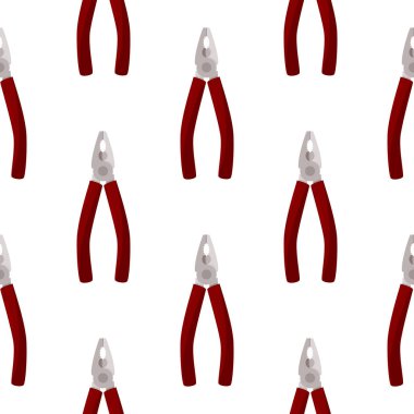 Elle araç kerpeten vektör arka planı. Basit, pürüzsüz desen.