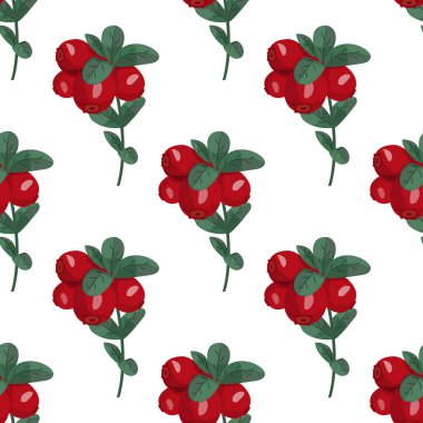 Yaban mersinli kusursuz vektör deseni. Parlak yaz geçmişi. Kuzey Çilekleri.