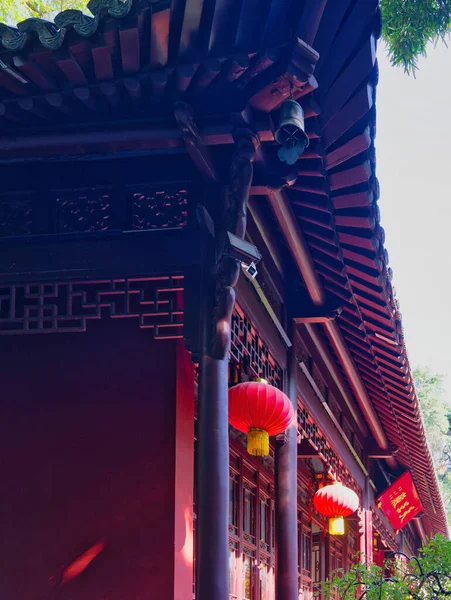 Qingliang Dağ Parkı 'nda sonbahar sonu.