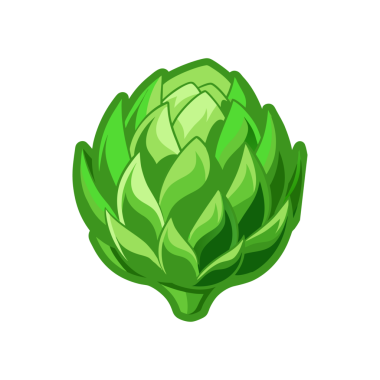 Bu canlı yeşil enginarın tadını çıkarın. Sağlıklı beslenme ve yemek çizimleri için mükemmel.