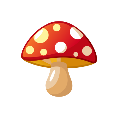 Tuhaf mantar çizimi çocukların tasarımlarına ve dünyevi temalara neşe katar.