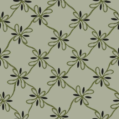 Şenlikli Dekoratif Kurdele Bilge Arkaplanda Kusursuz Desen