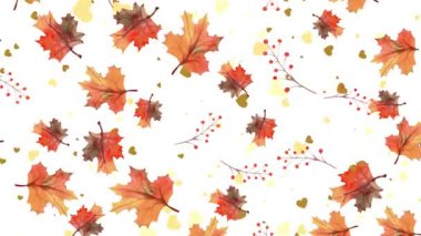 Sonbahar yapraklarının kusursuz deseni