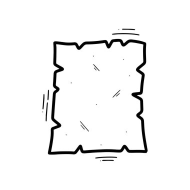 Hand Drawn Old Paper Illustration. Doodle Vector. Isolated on White Background - EPS 10 Vector