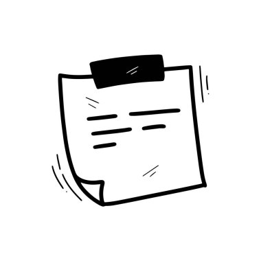 El Çizimi Not Defteri Çizimi. Doodle Vektörü. Beyaz Arkaplanda İzole EPS 10 Vektörü