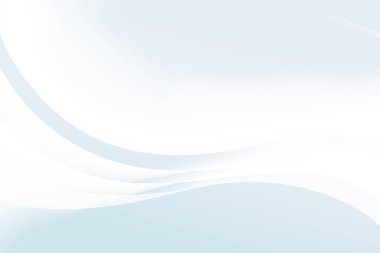 Beyaz-mavi gradyanı olan soyut bir arkaplan. Kıvrımlar birçok katmanda kesişir..