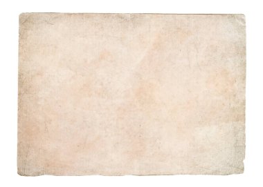 Eski bir kağıt parçası. Antik kağıt dokusu, şeffaf arkaplanda izole