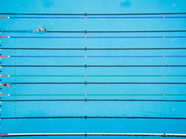 Yüzme havuzunun en üst manzarası