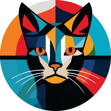 Kübik biçimdeki kedi.