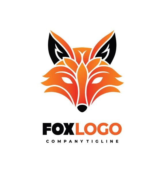 Vektör tilki başı logosu