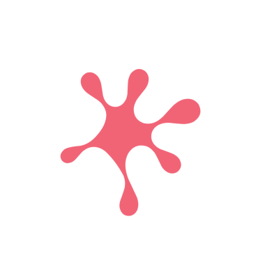 Renkli boyaların yansıması. 