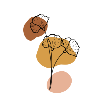 Çiçek hattı sanatı. Minimalist çiçek çizimi. Soyut şekilli çiçek çizgisi sanatı