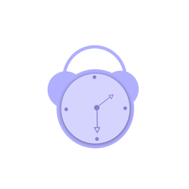 Çalar saatin bir yansıması. Çalar saatin çizimi. 