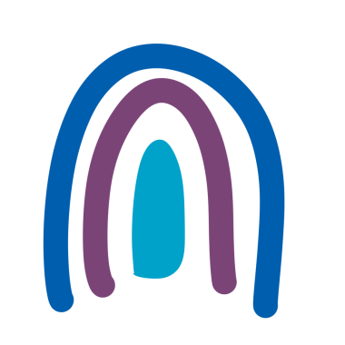 Soyut Gökkuşağı İllüstrasyonu. Gökkuşağı çizimi. Gökkuşağı düz tasarım. Elle çizilmiş gökkuşağı