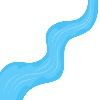 Nehir suyu akışının resmi. Akan suyun bir tasviri. Mavi suyun bir tasviri. Nehir suyunun tasviri. Su çizimi