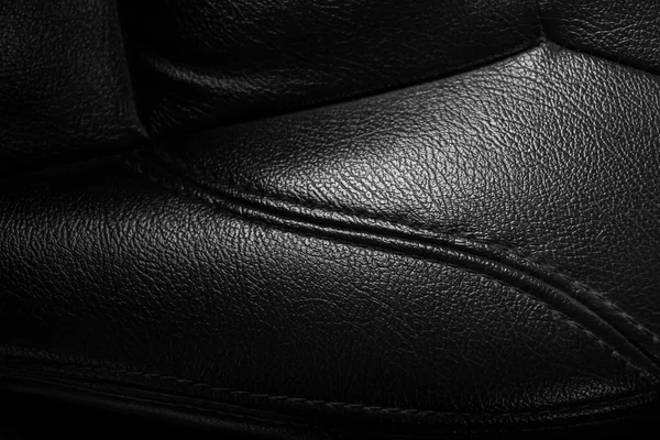 Luxury Black leather — Stock Photo, Image