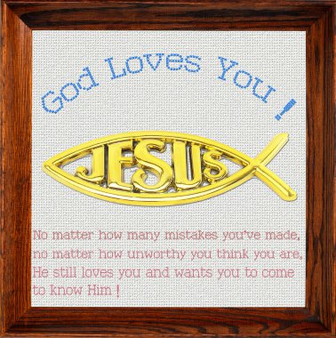 God Loves You ! clipart