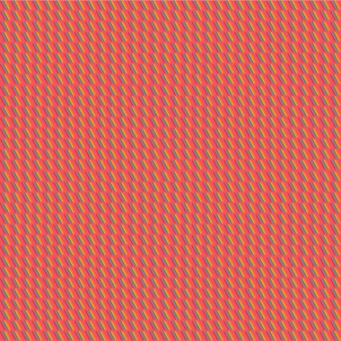 Sıcak kırmızı bir arkaplanda renkli çok tonlu çizgilerin canlı ritmik ızgarasını içeren modern çapraz çizgisel desen. Tekstil baskıları, moda kıyafetleri ve yaratıcı iç duvar kağıtları için mükemmel..
