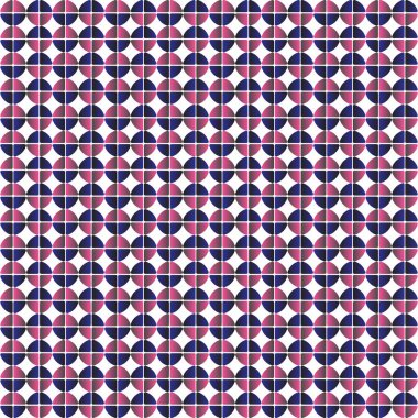 Modern tekstil baskıları profesyonel markalaşma ve dijital duvar kağıtları için ideal beyaz arka plan üzerinde bölünmüş 3 boyutlu küreler ve mavi gradyanlar içeren kusursuz geometrik desen