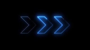 Mavi ok işareti canlandırma döngüsü