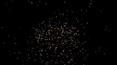 Altın konfeti dekorasyonu 4k animasyon 