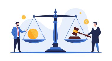 İşadamı ve yargıç büyük bir ölçekte altın para ve mali hukuk ve adalet kavramları için yasal tokmak dengeleyecek..