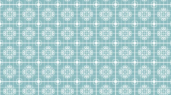 Tekrarlayan Teal ve Beyaz Izgara ve İnce Dokularla Soyut Geometrik Düzen Vektörü 