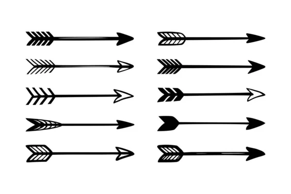 El Çekimi Ok Simgeleri Vektör Koleksiyonunu Ayarla 