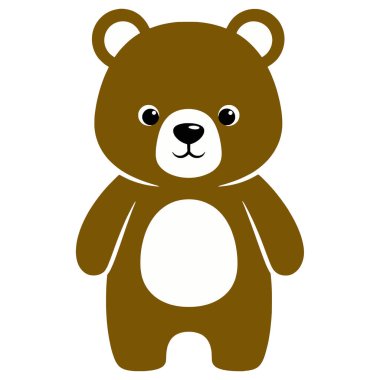 Sevimli kahverengi ayı.
