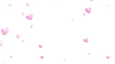 Pembe kalp şekli beyaz renkte, düğün davetiyesi geçmişi var.