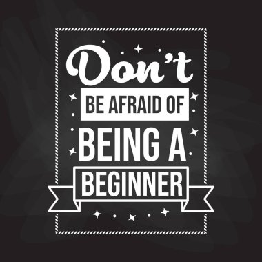 Don't be afraid of being a Beginner Typography illustration Design