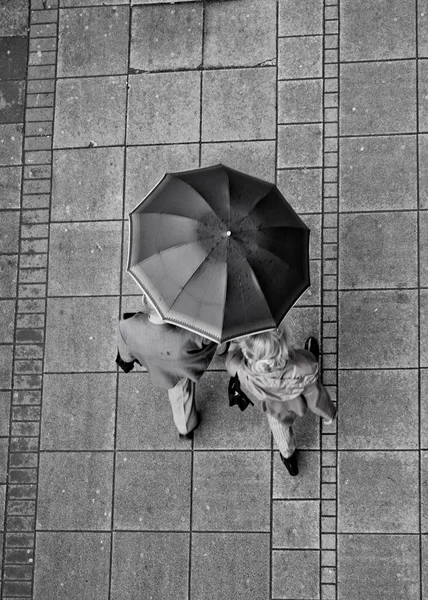 Împreună sub umbrelă — Fotografie, imagine de stoc