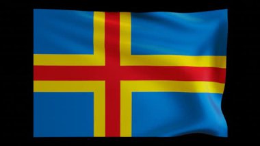 Kara Adaları ulusal bayrağının rüzgârda güzel dalgalanan 4K animasyonu. Video tanıtımları, belgeseller, seyahat içeriği veya ulusal kutlamalar için mükemmel.