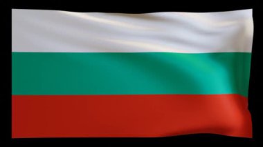 Bulgaristan ulusal bayrağının rüzgarda güzel dalgalanan 4K 'lık yüksek kaliteli animasyonu. Video tanıtımları, belgeseller, seyahat içeriği veya ulusal kutlamalar için mükemmel.