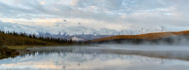 Denali Mt Mckinley sabah ışık