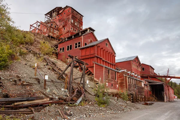 Kennecott старовинного містечка шахти — стокове фото